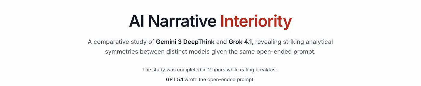 AI Narrative Interiority