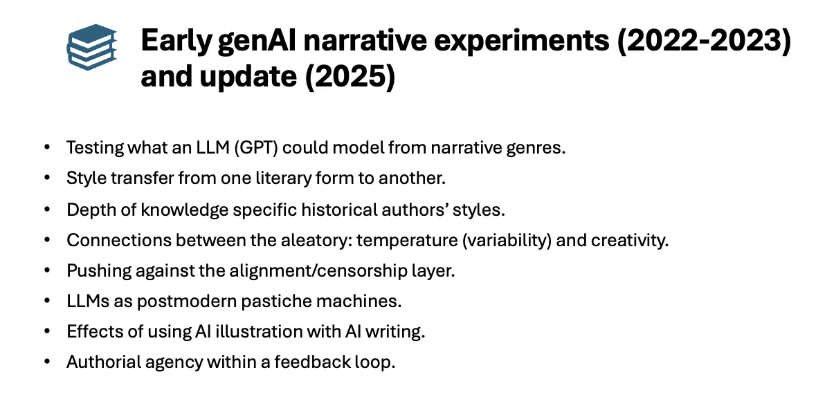 Genre Fiction Experiments with GPT